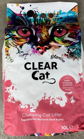 NNEDSZ ClearCat Blanco Cat Litter – Baby Powder 10L