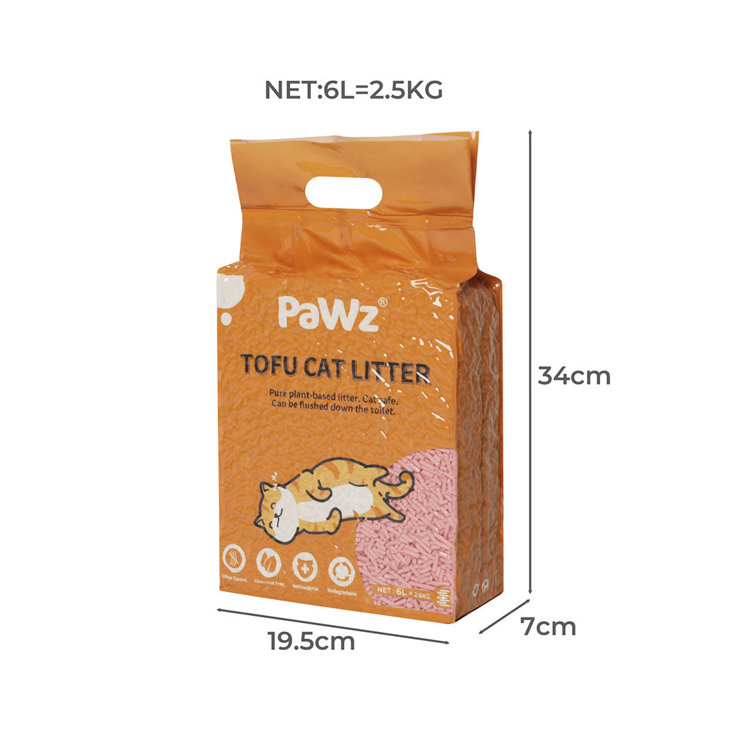 Pawz 2.5kg Tofu Cat Litter Watermelon x12