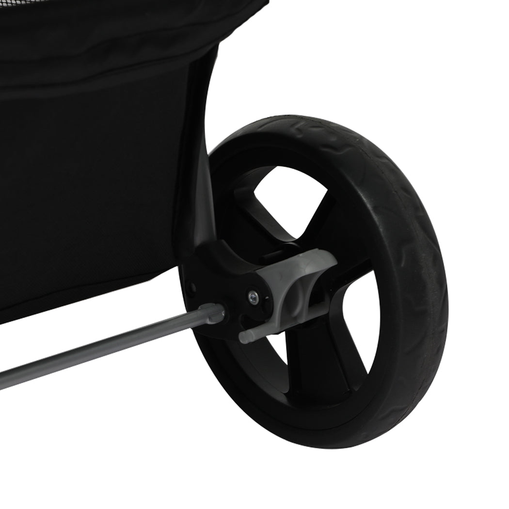 PaWz Large Pet Stroller Dog Cat Carrier Black